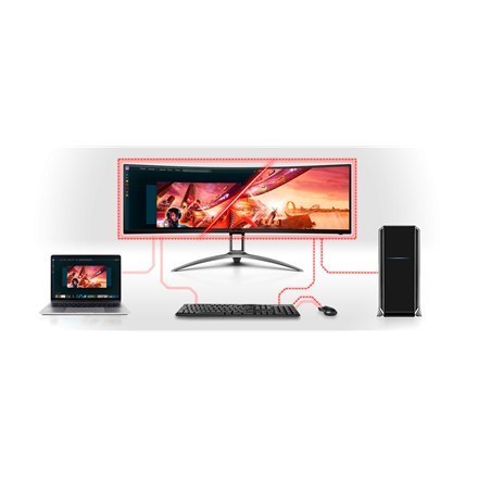 Monitor dla graczy | AG493UCX2 | 49 " | VA | DQHD | 32:9 | 165 Hz | 1 ms | 5120 x 1440 pikseli | 550 cd/m² | Porty HDMI w liczbi Monitor dla graczy | AG493UCX2 | 49 " | VA | DQHD | 32:9 | 165 Hz | 1 ms | 5120 x 1440 pikseli | 550 cd/m² | Porty HDMI w liczbi