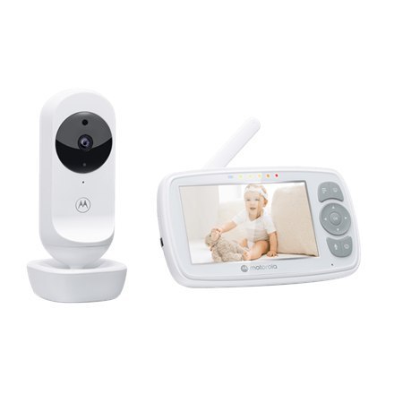 Motorola | Video Baby Monitor | VM34 4.3" | Kolorowy ekran o przekątnej 4.3"; Kołysanki; Dwukierunkowa rozmowa; Monitorowanie te Motorola | Video Baby Monitor | VM34 4.3" | Kolorowy ekran o przekątnej 4.3"; Kołysanki; Dwukierunkowa rozmowa; Monitorowanie te