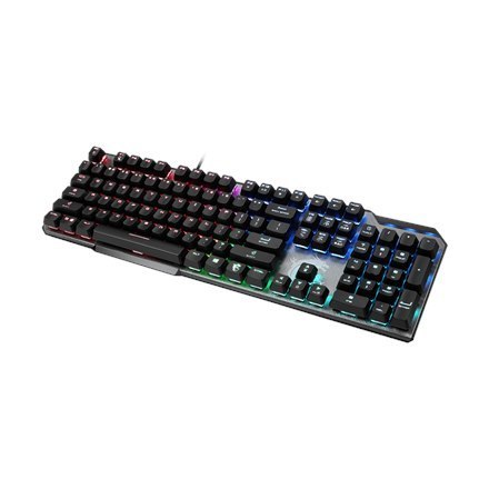 MSI | GK50 Elite | Klawiatura dla graczy | Podświetlenie LED RGB | USA | Przewodowa | Czarny/Srebrny MSI | GK50 Elite | Klawiatura dla graczy | Podświetlenie LED RGB | USA | Przewodowa | Czarny/Srebrny