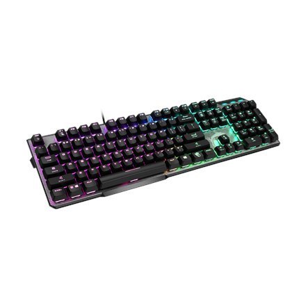 MSI | GK50 Elite | Klawiatura dla graczy | Podświetlenie LED RGB | USA | Przewodowa | Czarny/Srebrny MSI | GK50 Elite | Klawiatura dla graczy | Podświetlenie LED RGB | USA | Przewodowa | Czarny/Srebrny