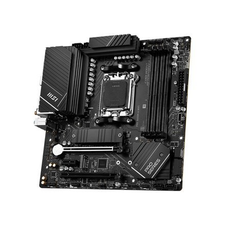 MSI | PRO B650M-A WIFI | Rodzina procesora AMD | Gniazdo procesora AM5 | DDR5 DIMM | Sloty pamięci 4 | Obsługiwane interfejsy dy MSI | PRO B650M-A WIFI | Rodzina procesora AMD | Gniazdo procesora AM5 | DDR5 DIMM | Sloty pamięci 4 | Obsługiwane interfejsy dy