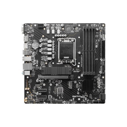 MSI | PRO B760M-P | Processor family Intel | Processor socket LGA1700 | DDR5 DIMM | Memory slots 4 | Supported hard disk drive MSI | PRO B760M-P | Processor family Intel | Processor socket LGA1700 | DDR5 DIMM | Memory slots 4 | Supported hard disk drive