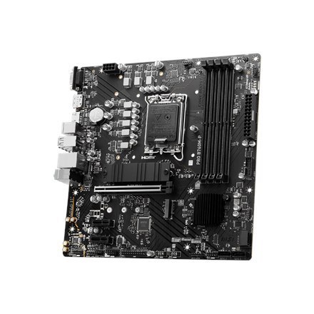 MSI | PRO B760M-P | Processor family Intel | Processor socket LGA1700 | DDR5 DIMM | Memory slots 4 | Supported hard disk drive MSI | PRO B760M-P | Processor family Intel | Processor socket LGA1700 | DDR5 DIMM | Memory slots 4 | Supported hard disk drive