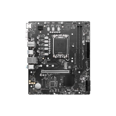 MSI | PRO H610M-E DDR4 | Processor family Intel | Processor socket LGA1700 | DDR4 DIMM | Memory slots 2 | Supported hard disk d MSI | PRO H610M-E DDR4 | Processor family Intel | Processor socket LGA1700 | DDR4 DIMM | Memory slots 2 | Supported hard disk d