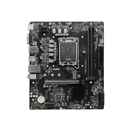 MSI | PRO H610M-E | Processor Socket LGA1700 Socket | Chipset Type Intel H610 | Supported RAM Technology DDR5 SDRAM MSI | PRO H610M-E | Processor Socket LGA1700 Socket | Chipset Type Intel H610 | Supported RAM Technology DDR5 SDRAM