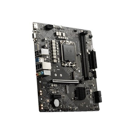 MSI | PRO H610M-G | Rodzina procesorów Intel | Gniazdo procesora LGA1700 | DDR5 | Obsługiwane interfejsy dysków twardych SATA, M MSI | PRO H610M-G | Rodzina procesorów Intel | Gniazdo procesora LGA1700 | DDR5 | Obsługiwane interfejsy dysków twardych SATA, M