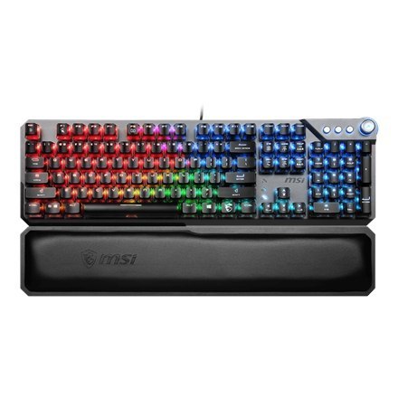 MSI | VIGOR GK71 SONIC RED US | Klawiatura dla graczy | Podświetlenie LED RGB | US | Przewodowa | Czarna MSI | VIGOR GK71 SONIC RED US | Klawiatura dla graczy | Podświetlenie LED RGB | US | Przewodowa | Czarna