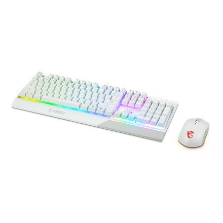 MSI | Vigor GK30 COMBO WHITE | Zestaw klawiatura i mysz | Przewodowa | Mysz w zestawie | USA | Biały | g MSI | Vigor GK30 COMBO WHITE | Zestaw klawiatura i mysz | Przewodowa | Mysz w zestawie | USA | Biały | g