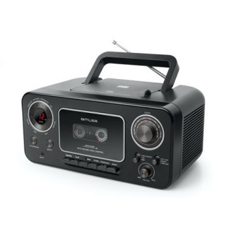 Muse | Black | M-155CR | Stereo Radio CD Cassette Recorder | Cassette deck | CD player | FM radio | Headphone out