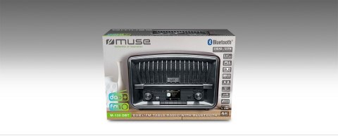 Muse | M-135 DBT | Funkcja alarmu | Wejście AUX | Czarny | Radio stołowe DAB+/FM z Bluetooth Muse | M-135 DBT | Funkcja alarmu | Wejście AUX | Czarny | Radio stołowe DAB+/FM z Bluetooth