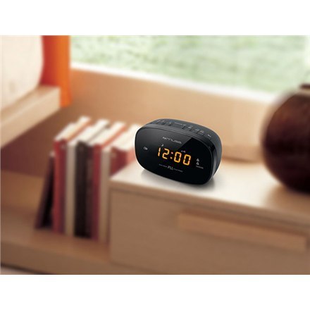 Muse | M-150CR | Funkcja alarmu | Czarny | Zegar radiowy PLL Muse | M-150CR | Funkcja alarmu | Czarny | Zegar radiowy PLL