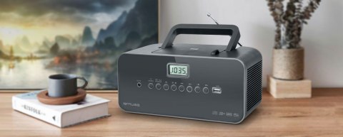Muse | M-28DG | Przenośne radio | AUX in | Szary Muse | M-28DG | Przenośne radio | AUX in | Szary