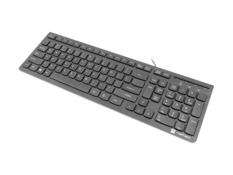 Natec | Keyboard | Discus 2 Slim | Standard | Wired | US | Black | USB 2.0 | 424 g | Numeric keypad Natec | Keyboard | Discus 2 Slim | Standard | Wired | US | Black | USB 2.0 | 424 g | Numeric keypad