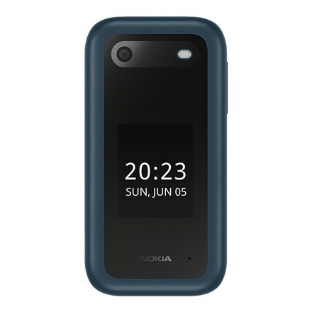 Nokia | 2660 Flip | Blue | 2.8 " | TFT LCD | 240 x 320 | Unisoc | 0.128 GB | Dual SIM | Nano-SIM | Yes | Main camera 0.3 MP | Se Nokia | 2660 Flip | Blue | 2.8 " | TFT LCD | 240 x 320 | Unisoc | 0.128 GB | Dual SIM | Nano-SIM | Yes | Main camera 0.3 MP | Se