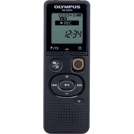 Olympus | Cyfrowy dyktafon (OM Branded) | VN-540PC | Czarny | Wyświetlacz segmentowy 1.39' | WMA Olympus | Cyfrowy dyktafon (OM Branded) | VN-540PC | Czarny | Wyświetlacz segmentowy 1.39' | WMA