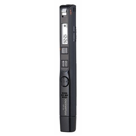 Olympus Cyfrowy dyktafon VP-20, 8 GB, czarny Olympus | Czarny | Akumulator | MP3, WAV, WMA Olympus Cyfrowy dyktafon VP-20, 8 GB, czarny Olympus | Czarny | Akumulator | MP3, WAV, WMA