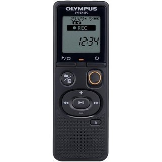 Olympus | Cyfrowy rejestrator dźwięku (z marką OM) | VN-541PC | Czarny | Wyświetlacz segmentowy 1,39' | WMA