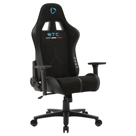 Onex PVC; Nylonowe kółka; Metal | Fotele gamingowe | ONEX STC Alcantara | Czarny Onex PVC; Nylonowe kółka; Metal | Fotele gamingowe | ONEX STC Alcantara | Czarny