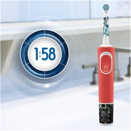 Oral-B | Elektryczna szczoteczka do zębów z naklejkami Disneya | D100 Star Wars | Akumulatorowa | Dla dzieci | Liczba główek szc Oral-B | Elektryczna szczoteczka do zębów z naklejkami Disneya | D100 Star Wars | Akumulatorowa | Dla dzieci | Liczba główek szc