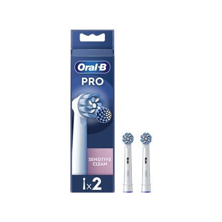 Oral-B | Wymienne główki szczoteczki do zębów | EB60X-2 Sensitive Clean Pro | Główki | Dla dorosłych | Liczba główek szczoteczki Oral-B | Wymienne główki szczoteczki do zębów | EB60X-2 Sensitive Clean Pro | Główki | Dla dorosłych | Liczba główek szczoteczki
