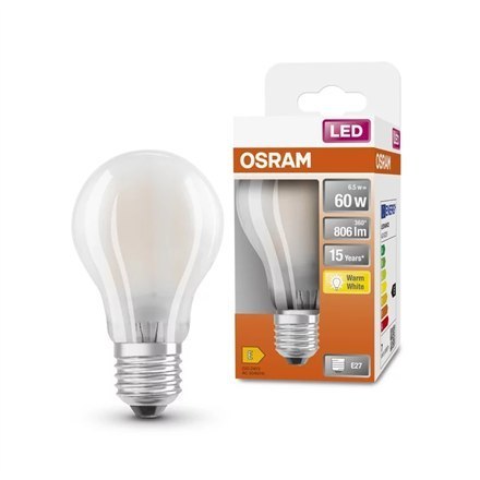 Osram Parathom Classic Filament 60 nie-dym 6,5W/827 Żarówka E27 Osram | Parathom Classic Filament | E27 | 6.5 W | Ciepła biel Osram Parathom Classic Filament 60 nie-dym 6,5W/827 Żarówka E27 Osram | Parathom Classic Filament | E27 | 6.5 W | Ciepła biel