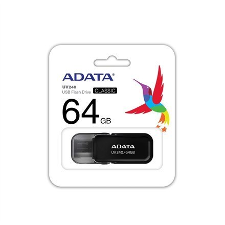 Pamięć USB ADATA DashDrive UV240 64 GB Czarny Pamięć USB ADATA DashDrive UV240 64 GB Czarny