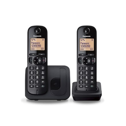 Panasonic | Bezprzewodowy | KX-TGC212FXB | Z wbudowanym wyświetlaczem | Identyfikator rozmówcy | Czarny | Pojemność książki tele Panasonic | Bezprzewodowy | KX-TGC212FXB | Z wbudowanym wyświetlaczem | Identyfikator rozmówcy | Czarny | Pojemność książki tele