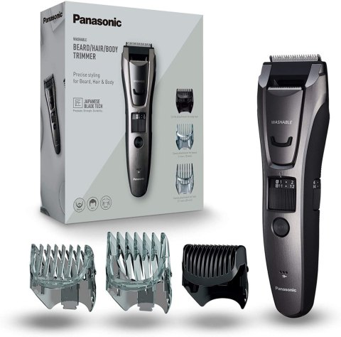 Panasonic | ER-GB80-H503 | Trymer do brody i włosów | Liczba kroków długości 39 | Dokładność kroku 0,5 mm | Czarny | Przewodowy/ Panasonic | ER-GB80-H503 | Trymer do brody i włosów | Liczba kroków długości 39 | Dokładność kroku 0,5 mm | Czarny | Przewodowy/