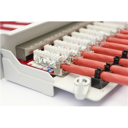 Panel krosowy Digitus | CAT 6A, ekranowany, 1U, 24-portowy | RJ45, 8P8C | szary Panel krosowy Digitus | CAT 6A, ekranowany, 1U, 24-portowy | RJ45, 8P8C | szary