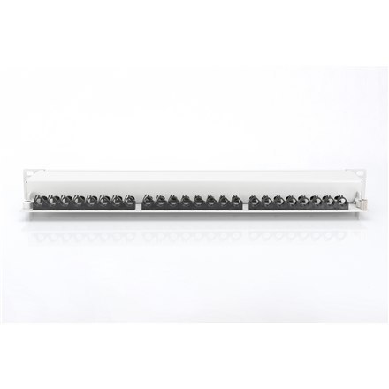 Panel krosowy Digitus | CAT 6A, ekranowany, 1U, 24-portowy | RJ45, 8P8C | szary Panel krosowy Digitus | CAT 6A, ekranowany, 1U, 24-portowy | RJ45, 8P8C | szary