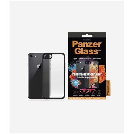 PanzerGlass | Back cover for mobile phone | Apple iPhone 7, 8, SE (2nd generation) | Black | Transparent PanzerGlass | Back cover for mobile phone | Apple iPhone 7, 8, SE (2nd generation) | Black | Transparent