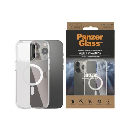 PanzerGlass | Back cover for mobile phone - MagSafe compatibility | Apple iPhone 14 Pro | Transparent PanzerGlass | Back cover for mobile phone - MagSafe compatibility | Apple iPhone 14 Pro | Transparent