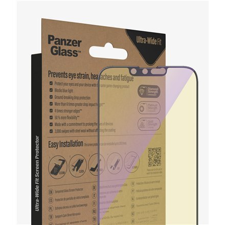 PanzerGlass | Ochraniacz ekranu - szkło | Apple iPhone 13, 13 Pro, 14 | Politereftalan etylenu (PET) | Czarny | Przezroczysty PanzerGlass | Ochraniacz ekranu - szkło | Apple iPhone 13, 13 Pro, 14 | Politereftalan etylenu (PET) | Czarny | Przezroczysty