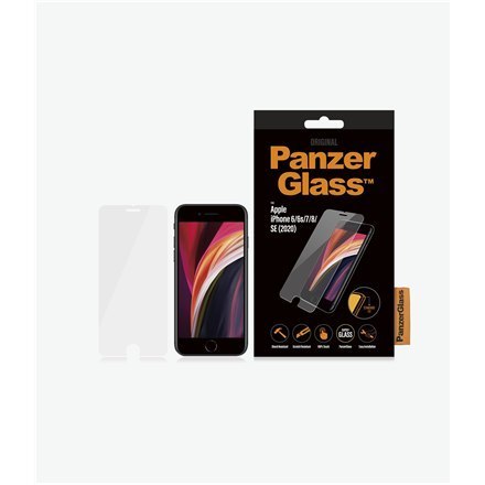 PanzerGlass | Ochraniacz ekranu - szkło | Apple iPhone 6, 6s, 7, 8, SE (2. generacji) | Powłoka oleofobowa | Przezroczysty PanzerGlass | Ochraniacz ekranu - szkło | Apple iPhone 6, 6s, 7, 8, SE (2. generacji) | Powłoka oleofobowa | Przezroczysty