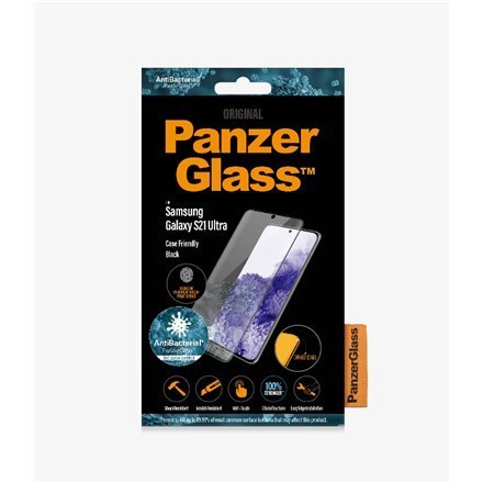 PanzerGlass | Ochraniacz ekranu - szkło | Samsung Galaxy S21 Ultra 5G | Szkło hartowane | Czarny | Przezroczysty PanzerGlass | Ochraniacz ekranu - szkło | Samsung Galaxy S21 Ultra 5G | Szkło hartowane | Czarny | Przezroczysty