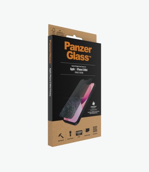 PanzerGlass | Ochraniacz ekranu - szkło - z filtrem prywatności | Apple iPhone 13 mini | Szkło hartowane | Przezroczysty PanzerGlass | Ochraniacz ekranu - szkło - z filtrem prywatności | Apple iPhone 13 mini | Szkło hartowane | Przezroczysty