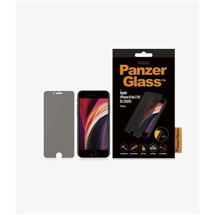 PanzerGlass | Ochraniacz ekranu - szkło - z filtrem prywatności | Apple iPhone 6, 6s, 7, 8, SE (2. generacji) | Powłoka oleofobo PanzerGlass | Ochraniacz ekranu - szkło - z filtrem prywatności | Apple iPhone 6, 6s, 7, 8, SE (2. generacji) | Powłoka oleofobo