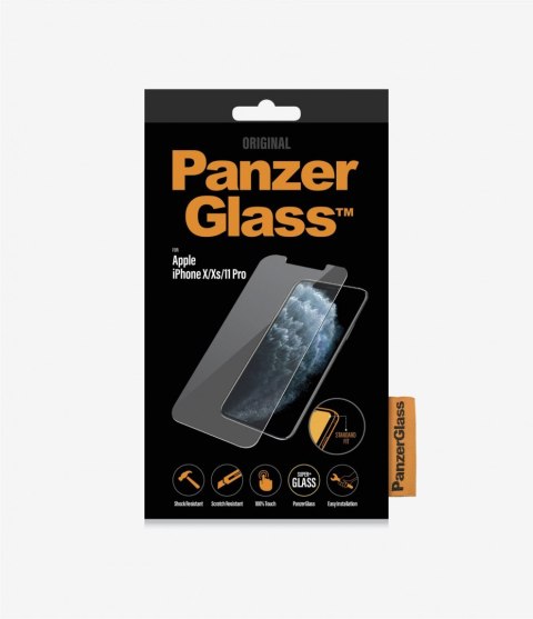 PanzerGlass | Screen protector - glass | Apple iPhone 11 Pro, X, XS | Tempered glass | Transparent PanzerGlass | Screen protector - glass | Apple iPhone 11 Pro, X, XS | Tempered glass | Transparent