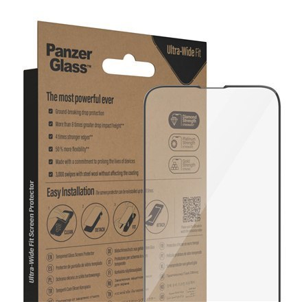 PanzerGlass | Screen protector - glass | Apple iPhone 13 Pro Max, 14 Plus | Polyethylene terephthalate (PET) | Black | Transpare PanzerGlass | Screen protector - glass | Apple iPhone 13 Pro Max, 14 Plus | Polyethylene terephthalate (PET) | Black | Transpare