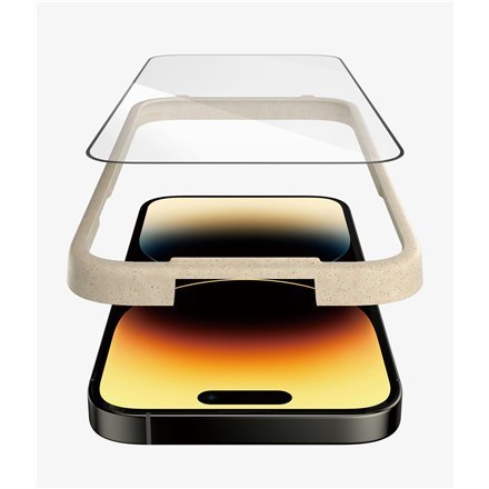 PanzerGlass | Screen protector - glass | Apple iPhone 14 Pro | Glass | Black | Transparent PanzerGlass | Screen protector - glass | Apple iPhone 14 Pro | Glass | Black | Transparent