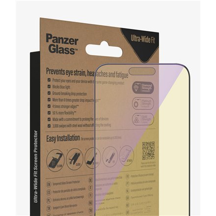 PanzerGlass | Screen protector - glass | Apple iPhone 14 Pro Max | Glass | Black | Transparent PanzerGlass | Screen protector - glass | Apple iPhone 14 Pro Max | Glass | Black | Transparent