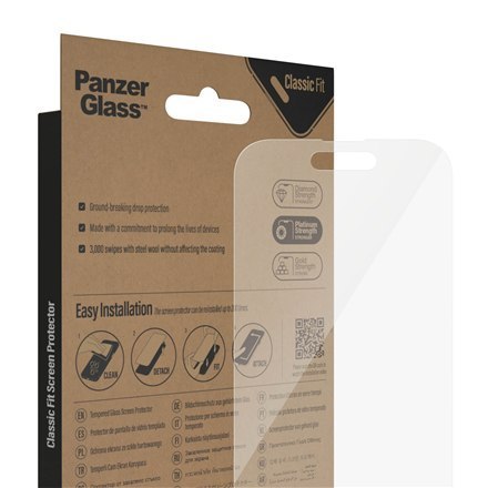 PanzerGlass | Screen protector - glass | Apple iPhone 14 Pro | Polyethylene terephthalate (PET) | Transparent PanzerGlass | Screen protector - glass | Apple iPhone 14 Pro | Polyethylene terephthalate (PET) | Transparent