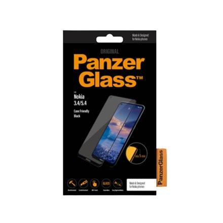 PanzerGlass | Screen protector - glass | Nokia 3.4, 5.4 | Glass | Black | Transparent PanzerGlass | Screen protector - glass | Nokia 3.4, 5.4 | Glass | Black | Transparent