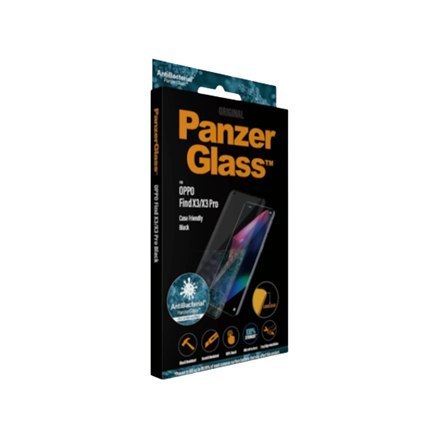 PanzerGlass | Screen protector - glass | OPPO Find X3 PRO | Tempered glass | Black | Transparent PanzerGlass | Screen protector - glass | OPPO Find X3 PRO | Tempered glass | Black | Transparent