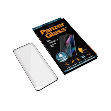 PanzerGlass | Screen protector - glass | OPPO Find X3 PRO | Tempered glass | Black | Transparent PanzerGlass | Screen protector - glass | OPPO Find X3 PRO | Tempered glass | Black | Transparent