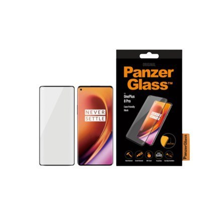 PanzerGlass | Screen protector - glass | OnePlus 8 Pro | Glass | Black | Transparent PanzerGlass | Screen protector - glass | OnePlus 8 Pro | Glass | Black | Transparent