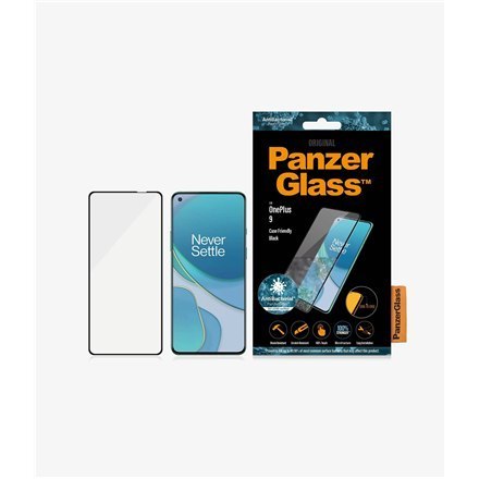 PanzerGlass | Screen protector - glass | OnePlus 9 | Tempered glass | Black | Transparent PanzerGlass | Screen protector - glass | OnePlus 9 | Tempered glass | Black | Transparent