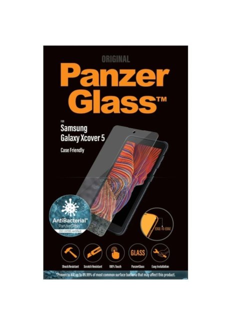 PanzerGlass | Screen protector - glass | Samsung Galaxy Xcover 5 | Tempered glass | Black PanzerGlass | Screen protector - glass | Samsung Galaxy Xcover 5 | Tempered glass | Black