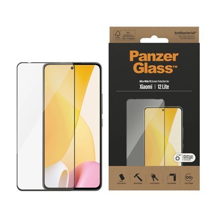 PanzerGlass | Screen protector - glass | Xiaomi 12 Lite | Glass | Black | Transparent PanzerGlass | Screen protector - glass | Xiaomi 12 Lite | Glass | Black | Transparent