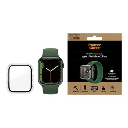 Panzerglass Protective Cover for Apple watch 7 41mm Clear, AB Panzerglass Protective Cover for Apple watch 7 41mm Clear, AB